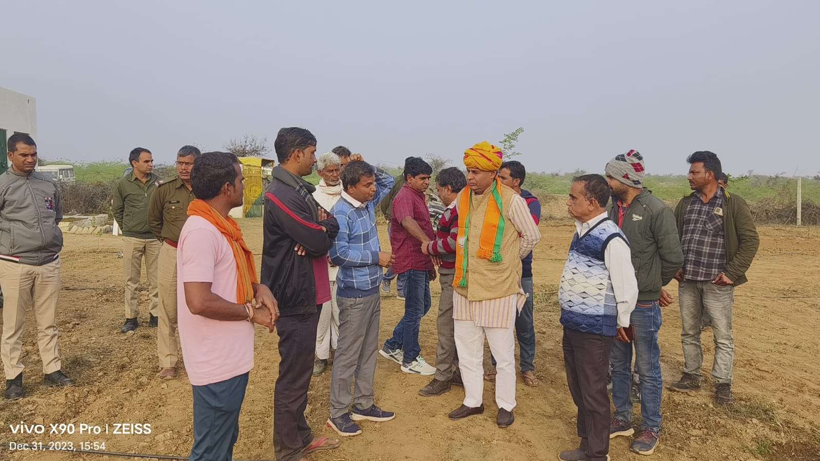 प्रधानमंत्री कृषि सिंचाई योजना के कार्यों का विधायक मीणा ने किया निरीक्षण