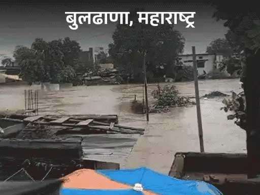 महाराष्ट्र के यवतमाल में बाढ़, 2 की मौत:   हेलिकॉप्टर से रेस्क्यू, SDRF की पांच टीमें तैनात